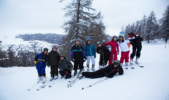 cours de ski-colonie de vacances-centre de vacances Léon Bourgeois-Serre Chevalier-Hautes Alpes
