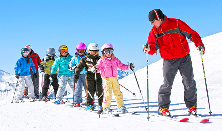 ski alpin-colonie de vacances-centre de vacances Léon Bourgeois-Serre Chevalier-Hautes Alpes